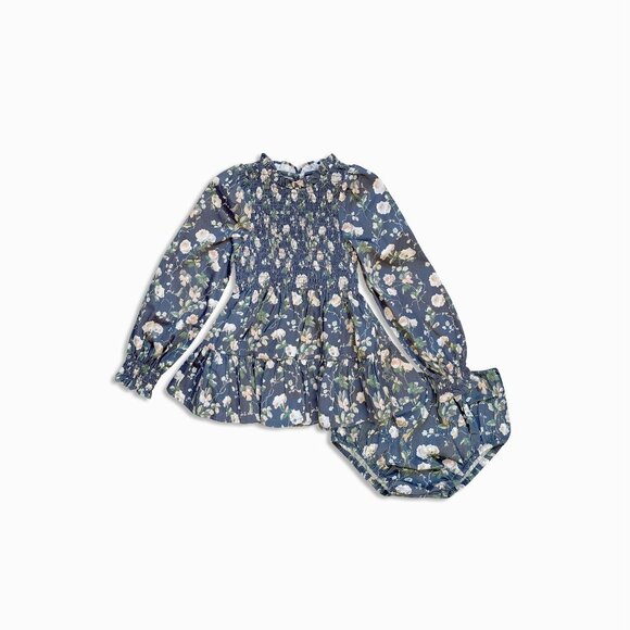 Hill House Home The Baby Viviana Nap Dress - Navy Bluebonnet Size 12-18MNavy Blu - Picture 1 of 1